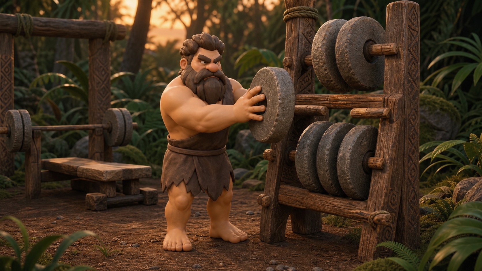 Torq reracking stone weights in a jungle gym