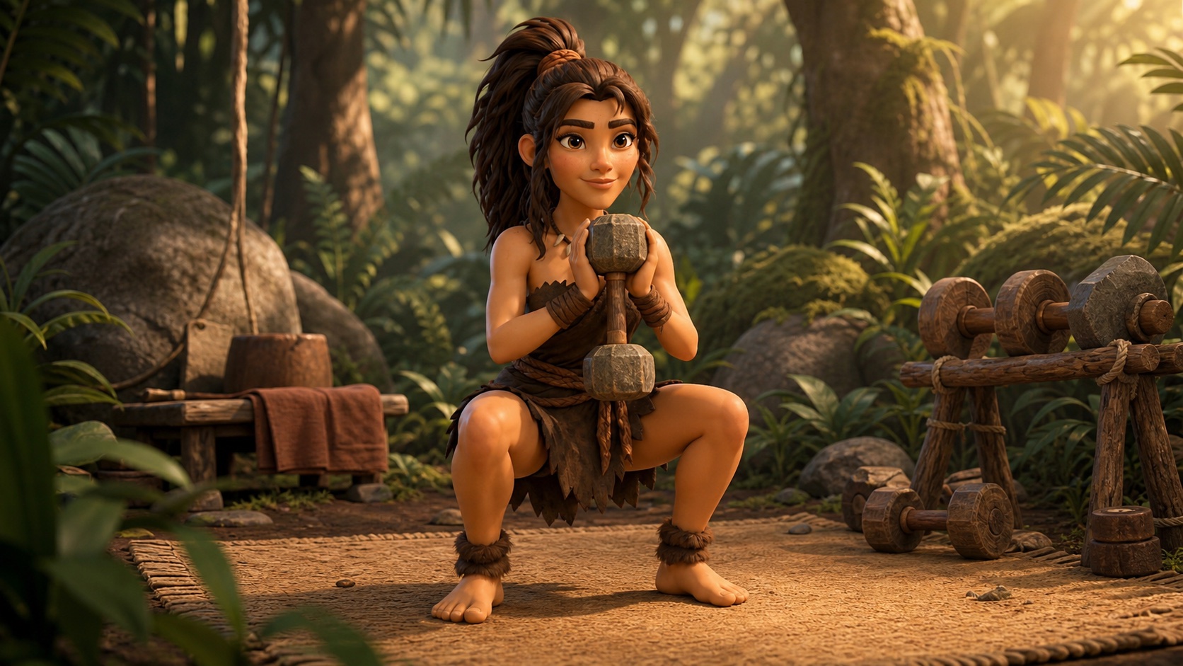 Tora goblet squat